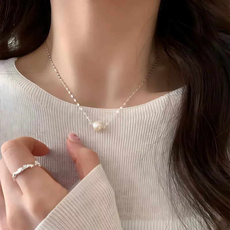 Chongqing Gold Store Shell Pearl Necklaces Women's-2
