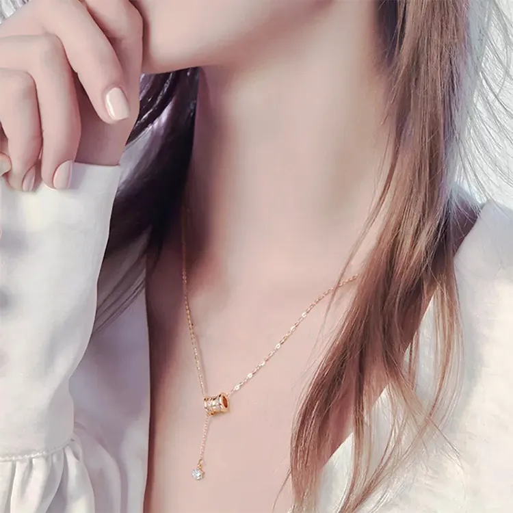 Chongqing Gold Store S925 Silver Necklaces Women's-1