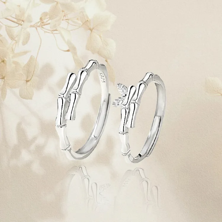 Chongqing Gold Store S925 Silver Rings Women's-5