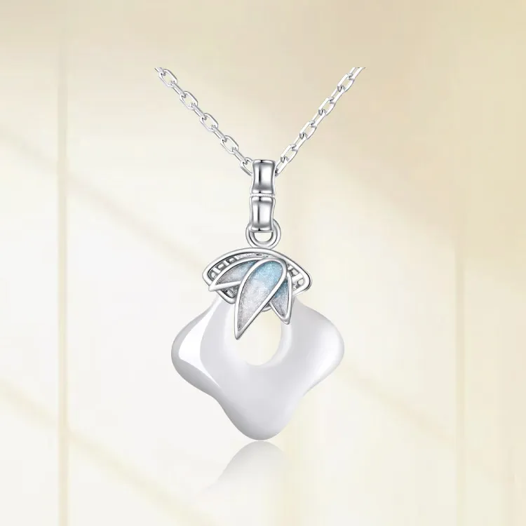 Chongqing Gold Store Chalcedony Necklaces Unisex-4