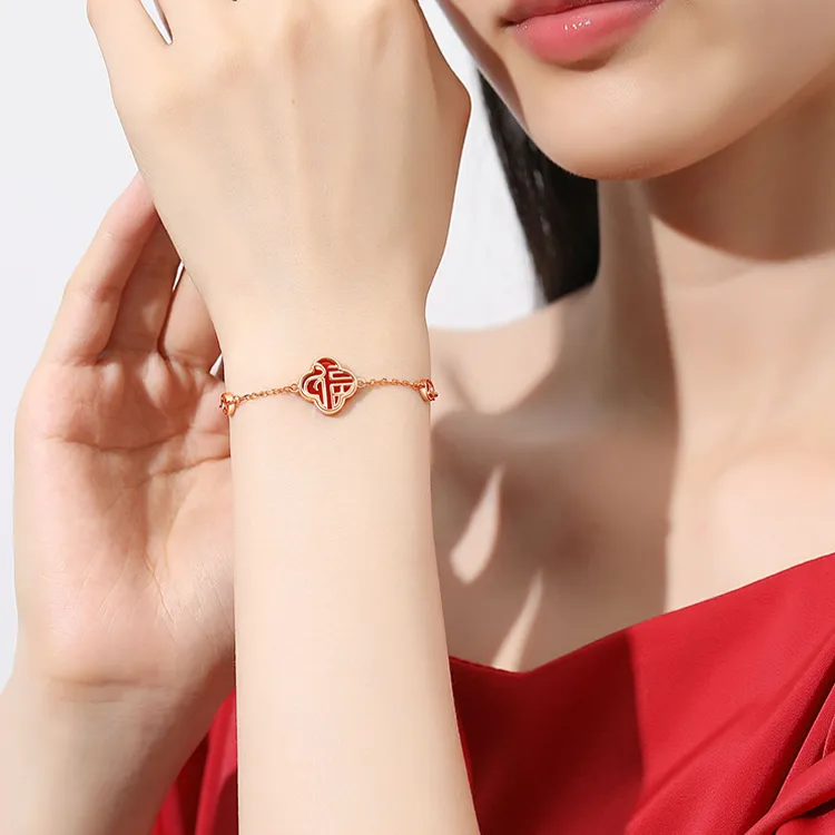 Chongqing Gold Store S925 Silver Bracelets Unisex-2