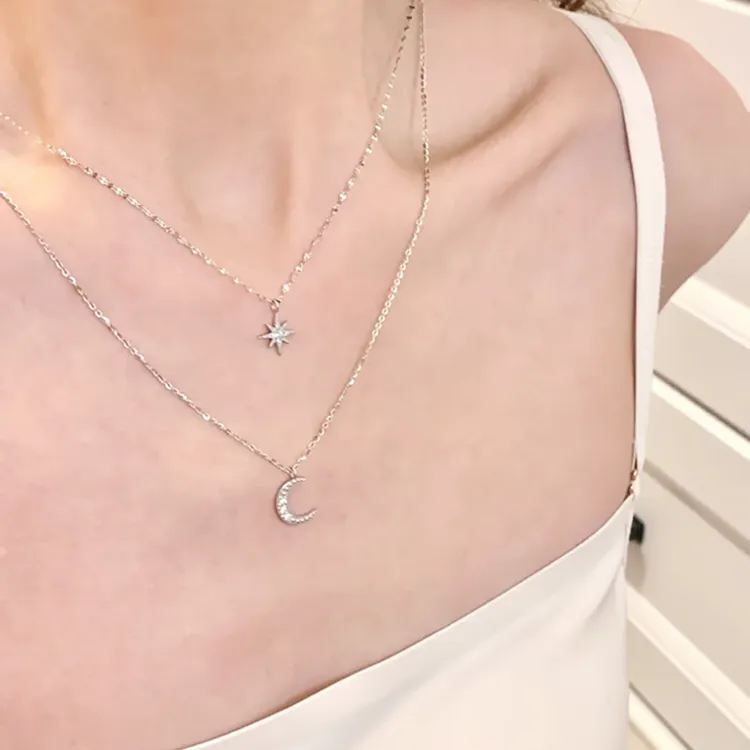 Chongqing Gold Store S925 Silver Necklaces Unisex-3