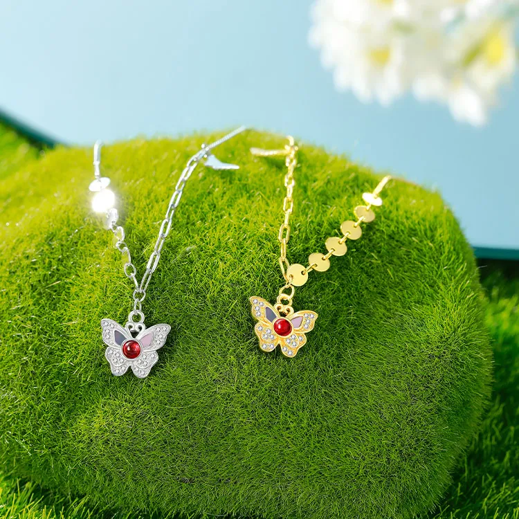 Chongqing Gold Store S925 Silver Necklaces Women's-7