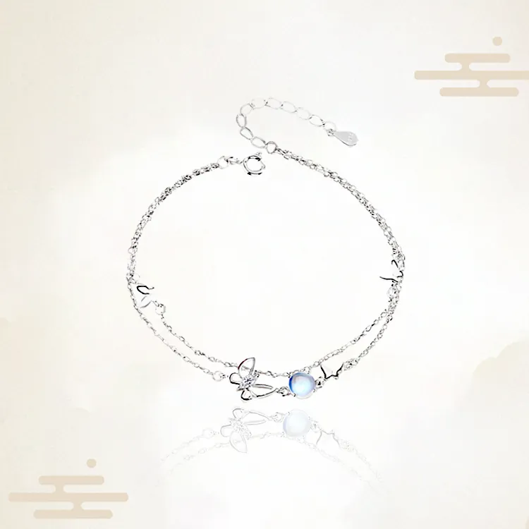 Chongqing Gold Store S925 Silver Bracelets Women's-3