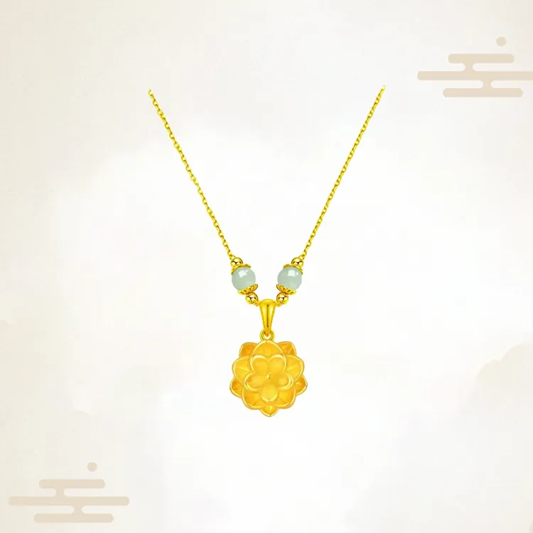 Chongqing Gold Store 999 Fine Silver Necklaces Women's-1