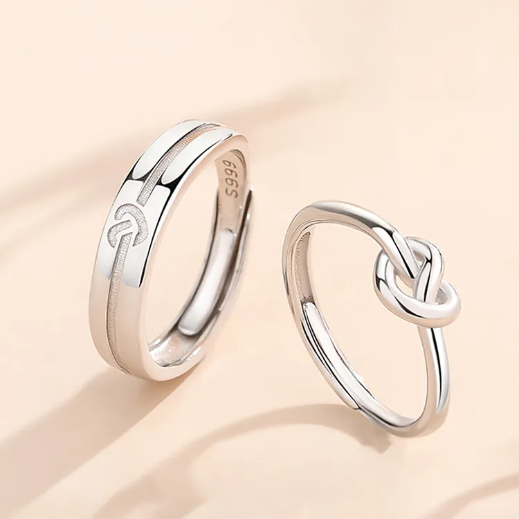 Chongqing Gold Store S999 Fine Silver Rings Unisex-2