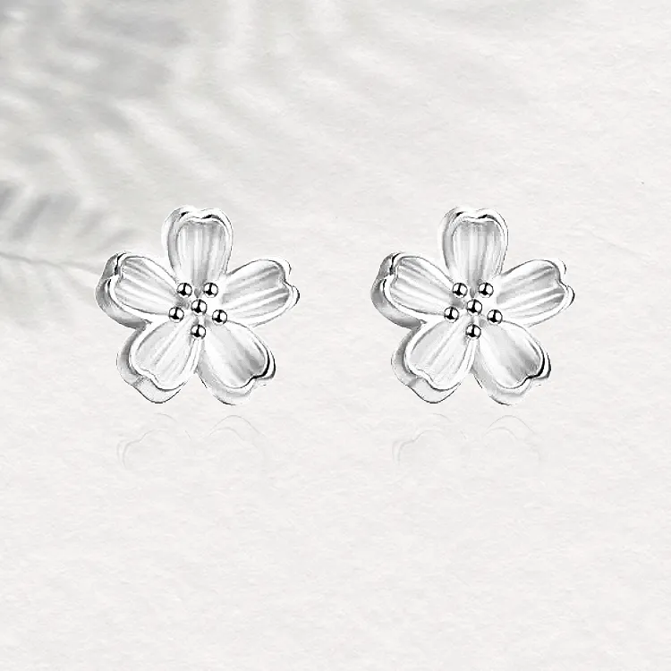 Chongqing Gold Store 999 Fine Silver Stud Earrings Women's-2