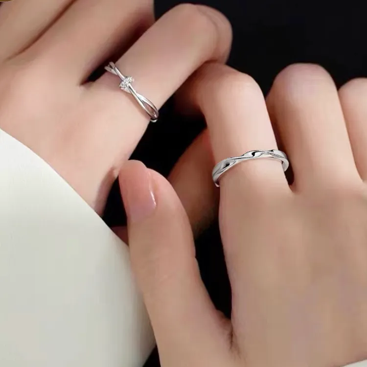 Chongqing Gold Store S925 Silver Rings Unisex-2