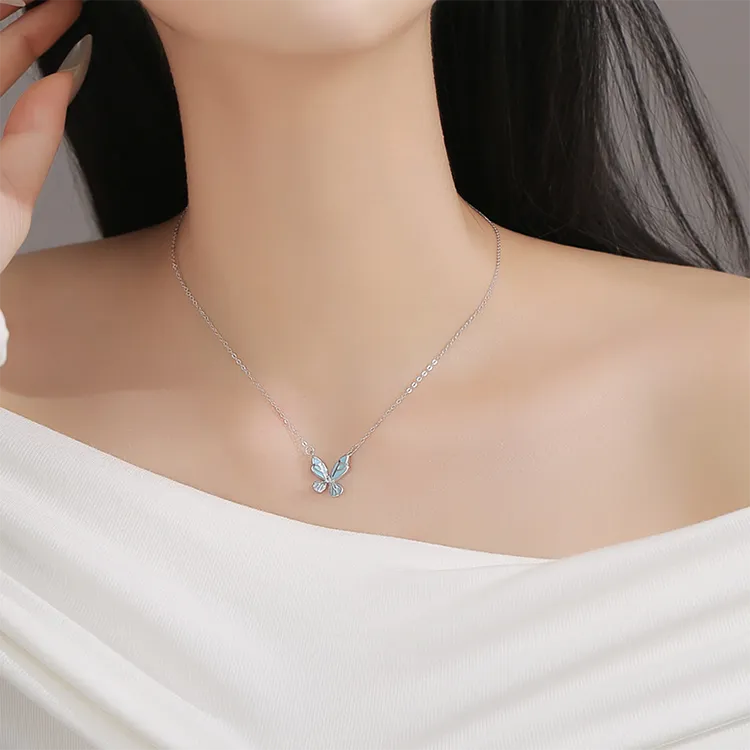 Chongqing Gold Store S999 Fine Silver Necklaces Women's-4