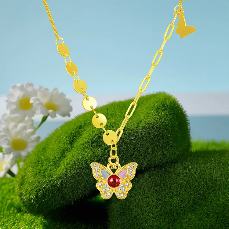 Chongqing Gold Store S925 Silver Necklaces Women's-2