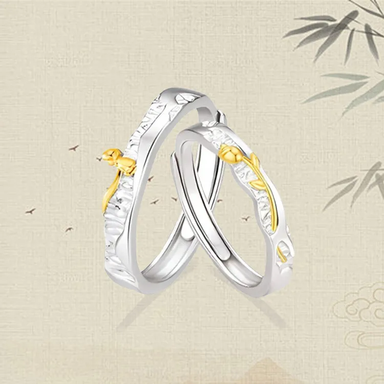 Chongqing Gold Store S999 Fine Silver Rings Unisex-4