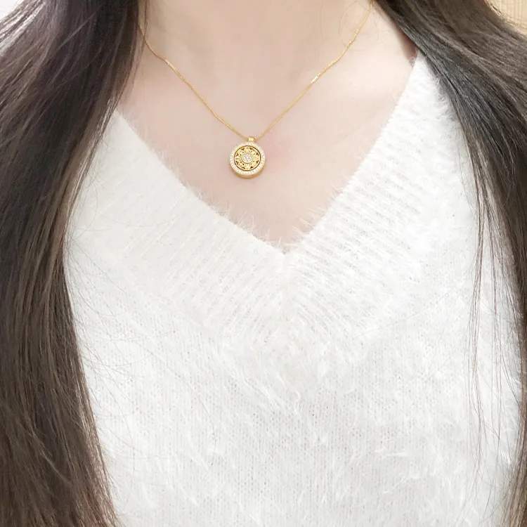 Chongqing Gold Store S925 Silver Necklaces Women's-4