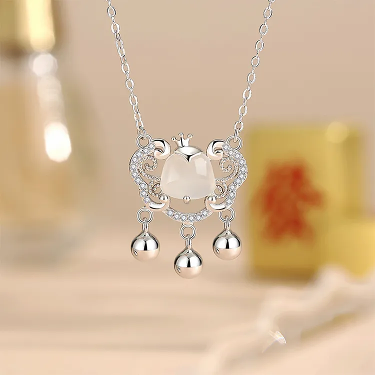 Chongqing Gold Store S925 Silver Necklaces Women's-3