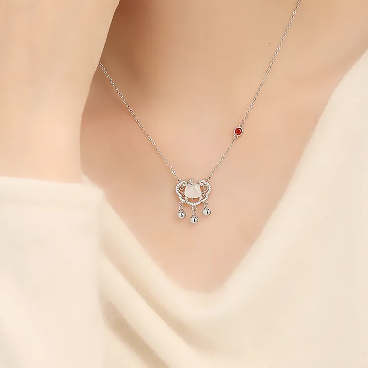 Chongqing Gold Store S925 Silver Necklaces Women's-2