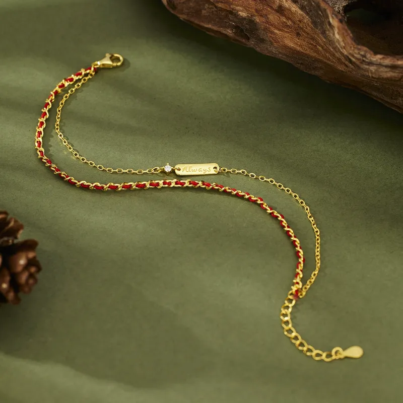 Chongqing Gold Store S925 Silver Bracelets Women's-4