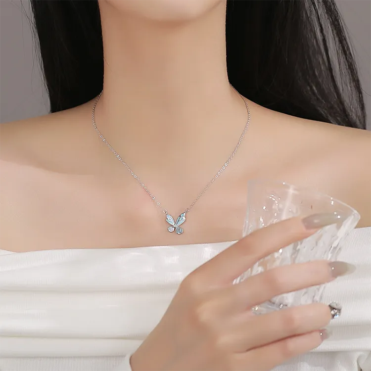 Chongqing Gold Store S999 Fine Silver Necklaces Women's-3