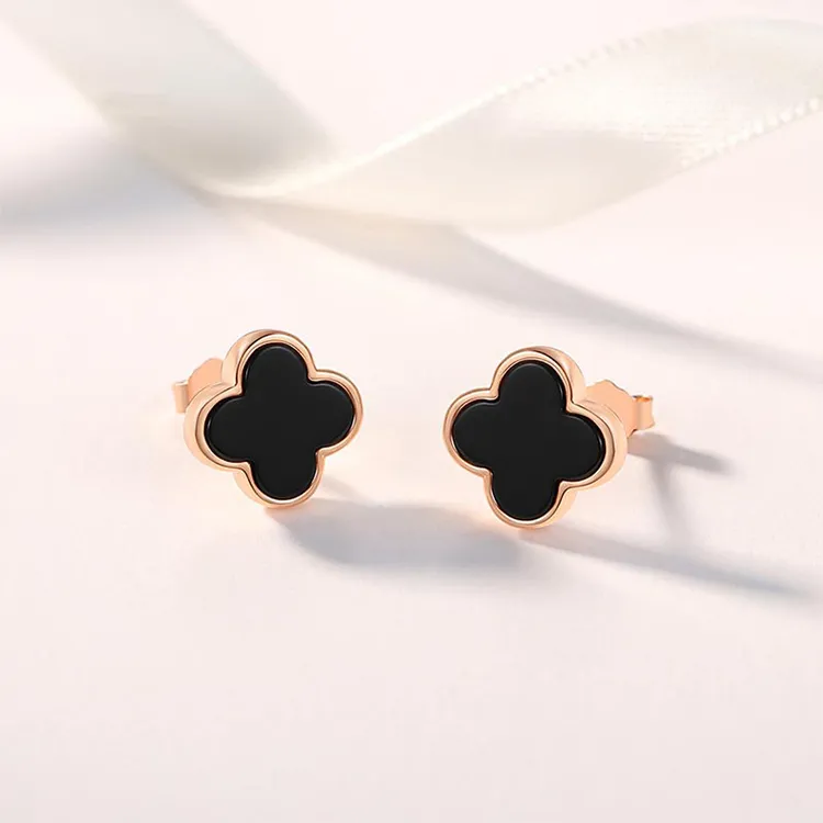 Chongqing Gold Store S925 Silver Stud Earrings Women's-3