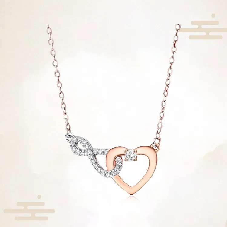 Chongqing Gold Store S925 Silver Necklaces Women's-1