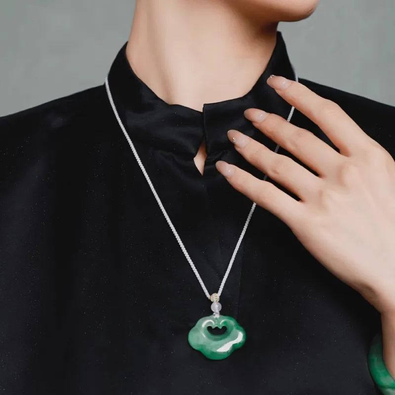Chongqing Gold Store African Emerald Necklaces Women's-4