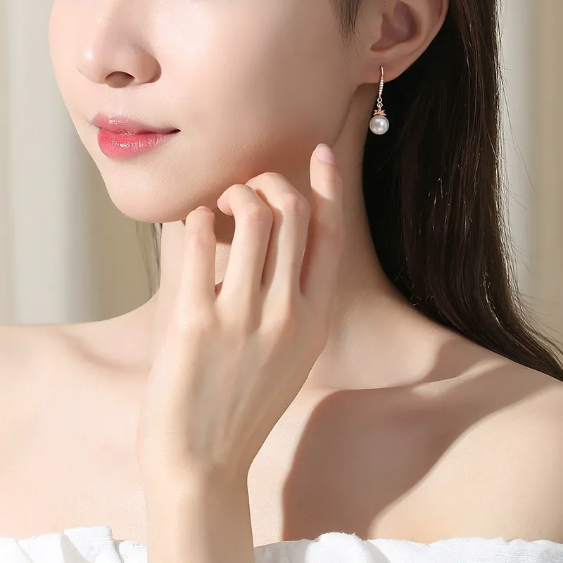 Chongqing Gold Store S925 Silver Earrings Women's-4