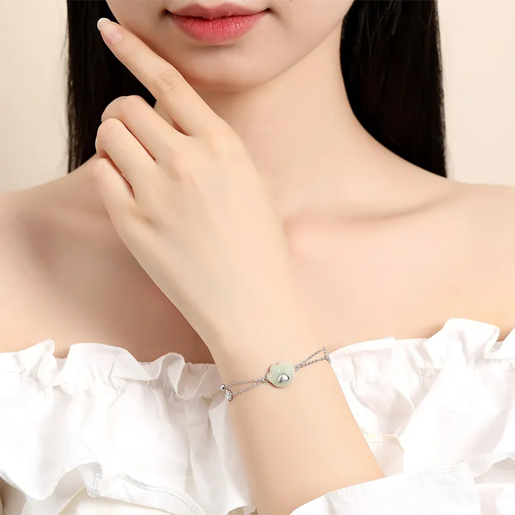 Chongqing Gold Store Chalcedony Bracelets Unisex-1
