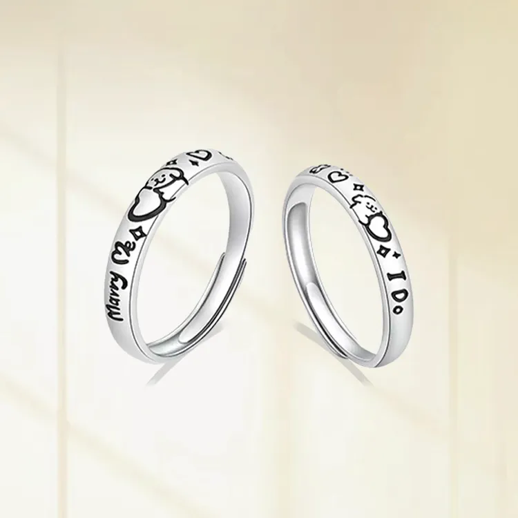 Chongqing Gold Store S925 Silver Rings Unisex-4