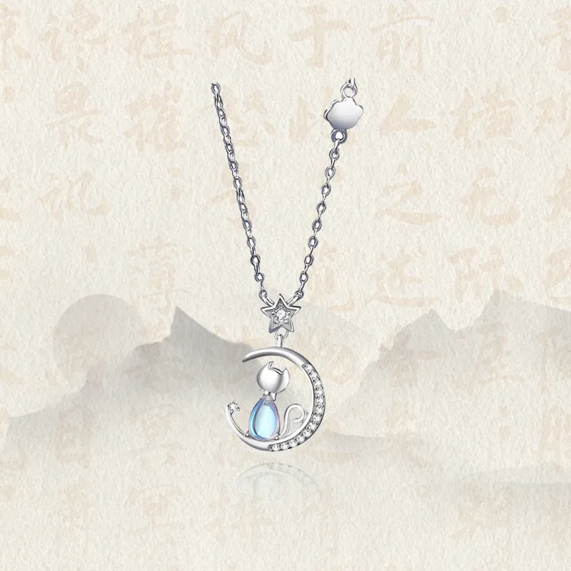 Chongqing Gold Store S925 Silver Necklaces Women's-4