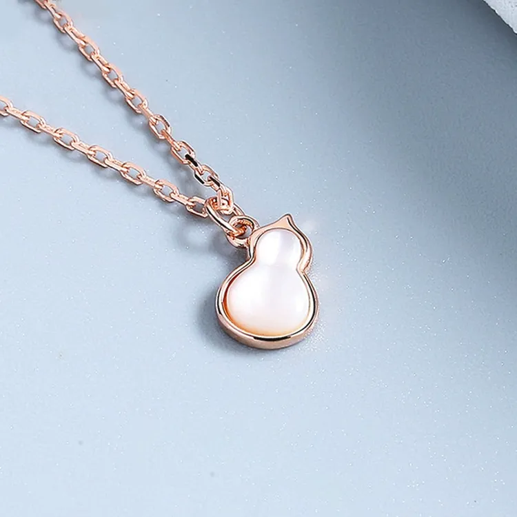 Chongqing Gold Store Chalcedony Jade Necklaces Women's-2
