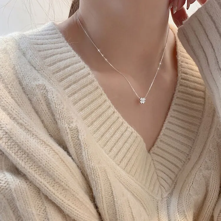 Chongqing Gold Store S925 Silver Necklaces Unisex Silver-3