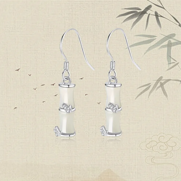 Chongqing Gold Store Chalcedony Earrings Unisex-4