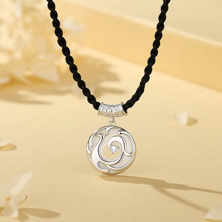 Chongqing Gold Store Chalcedony Jade Necklaces Unisex-4