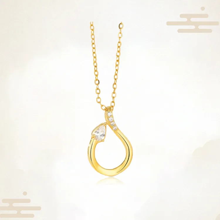 Chongqing Gold Store S925 Silver Necklaces Women's-1