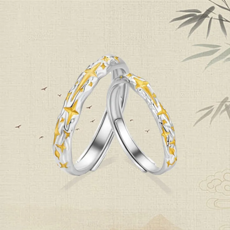 Chongqing Gold Store S925 Silver Rings Unisex-4