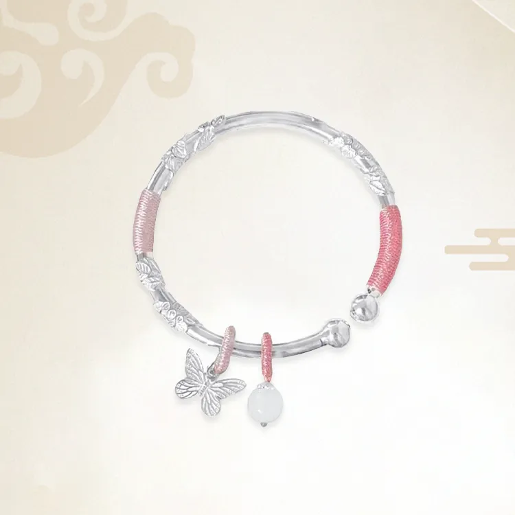 Chongqing Gold Store S999 Fine Silver Sterling Silver Bracelets Women's-2