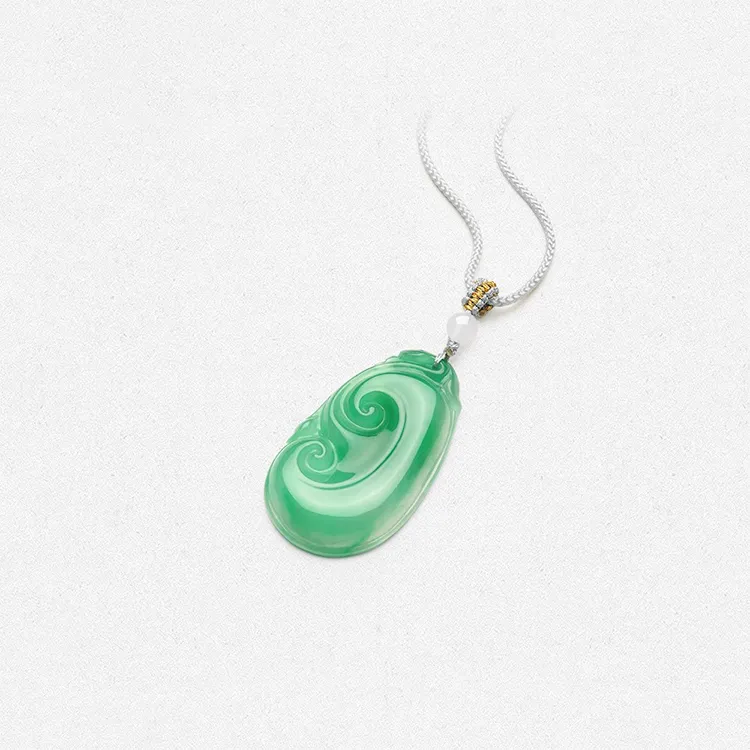 Chongqing Gold Store African Emerald Necklaces Women's-4