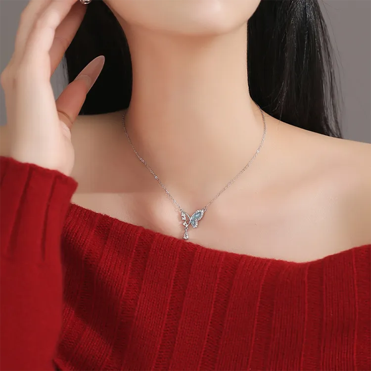Chongqing Gold Store S 999 Fine Silver Necklaces Women's-3