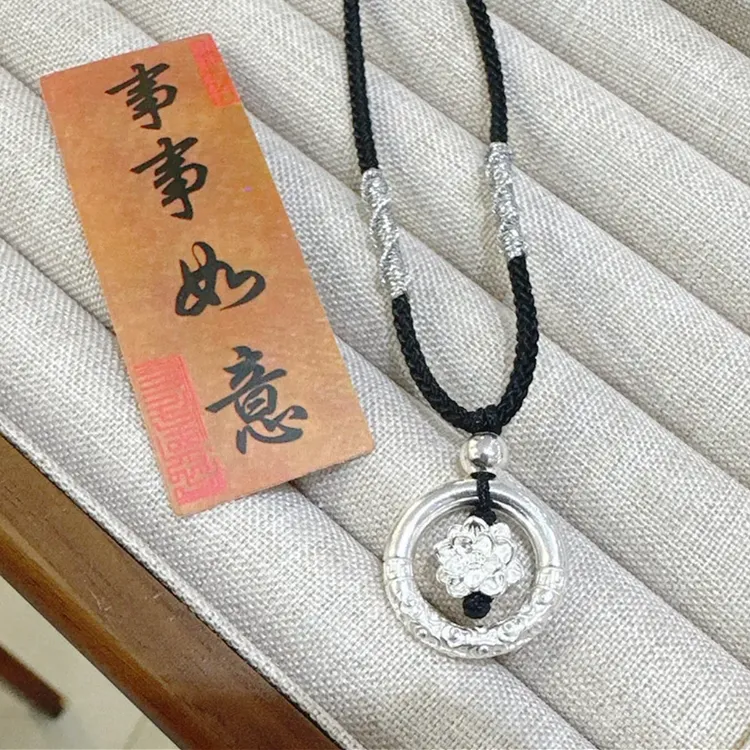 Chongqing Gold Store 999 Fine Silver Necklaces Unisex-2