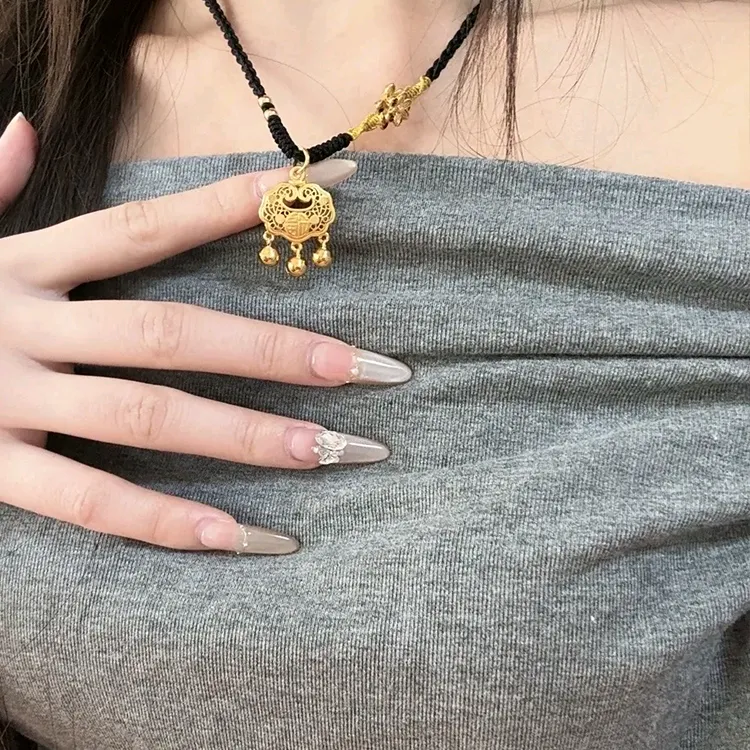 Chongqing Gold Store S 990 Silver Necklaces Unisex-2