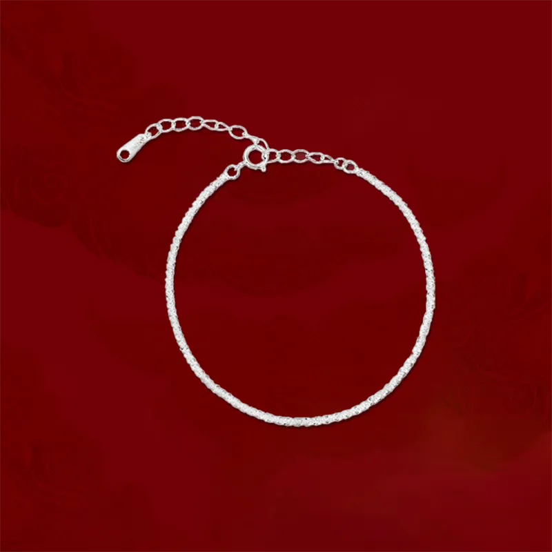 Chongqing Gold Store S925 Silver Bracelets Women's-3