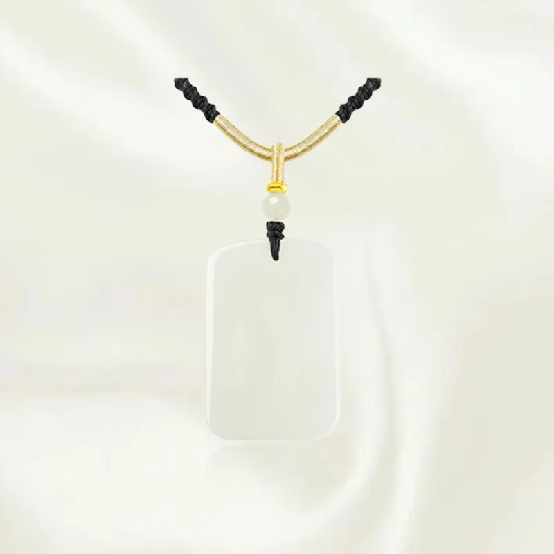 Chongqing Gold Store Chalcedony Jade Necklaces Unisex-3