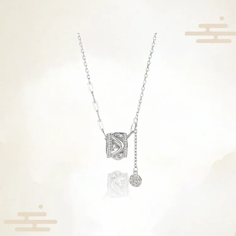 Chongqing Gold Store S925 Silver Necklaces Women's-2
