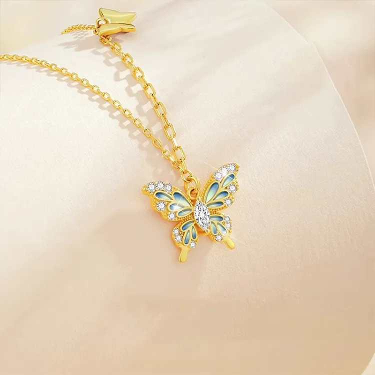 Chongqing Gold Store 925 Sterling Silver Necklaces Women's-1