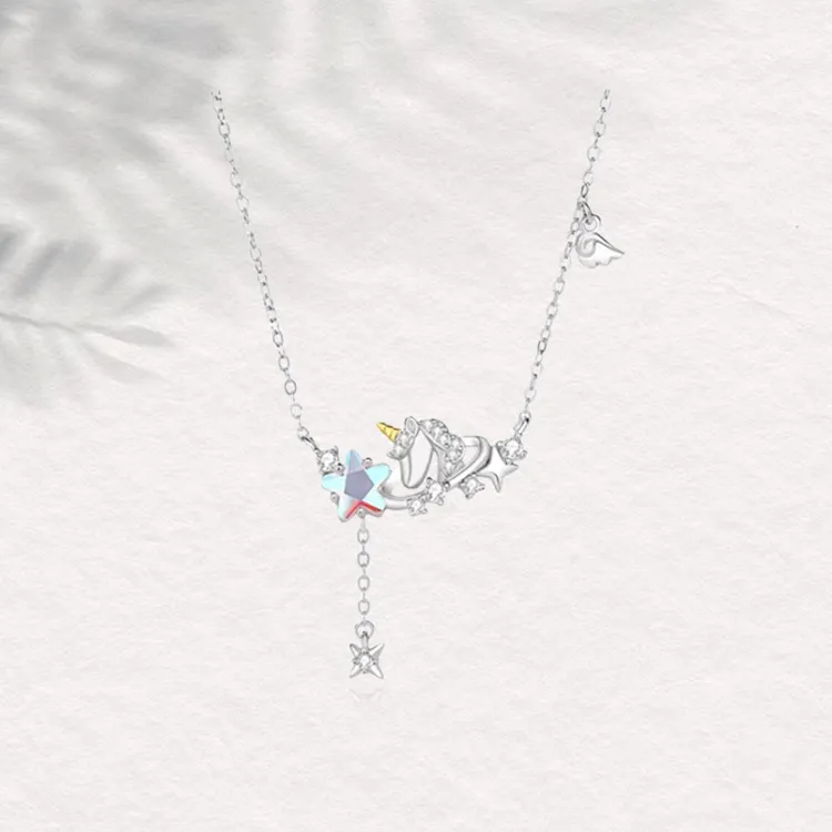 Chongqing Gold Store S925 Silver Necklaces Women's-2