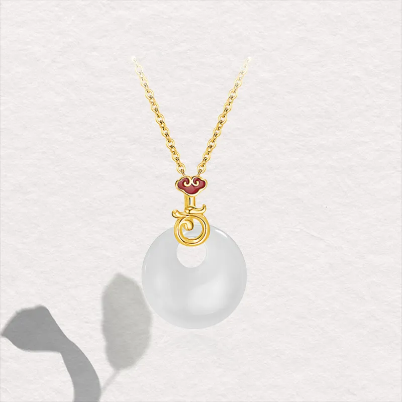 Chongqing Gold Store Chalcedony Necklaces Women's-2