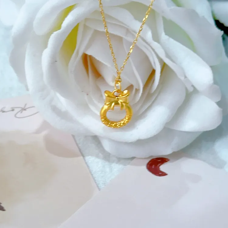 Chongqing Gold Store 999 Fine Silver Necklaces Women's-1
