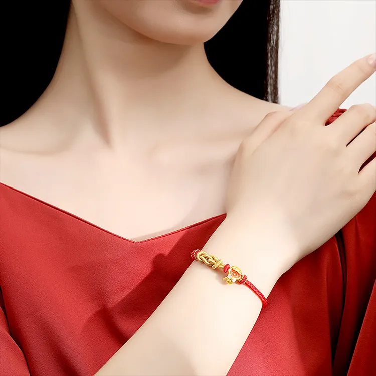 Chongqing Gold Store S925 Silver Bracelets Women's-3