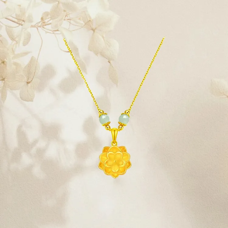 Chongqing Gold Store 999 Fine Silver Necklaces Women's-4