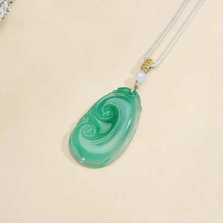 Chongqing Gold Store African Emerald Necklaces Women's-2