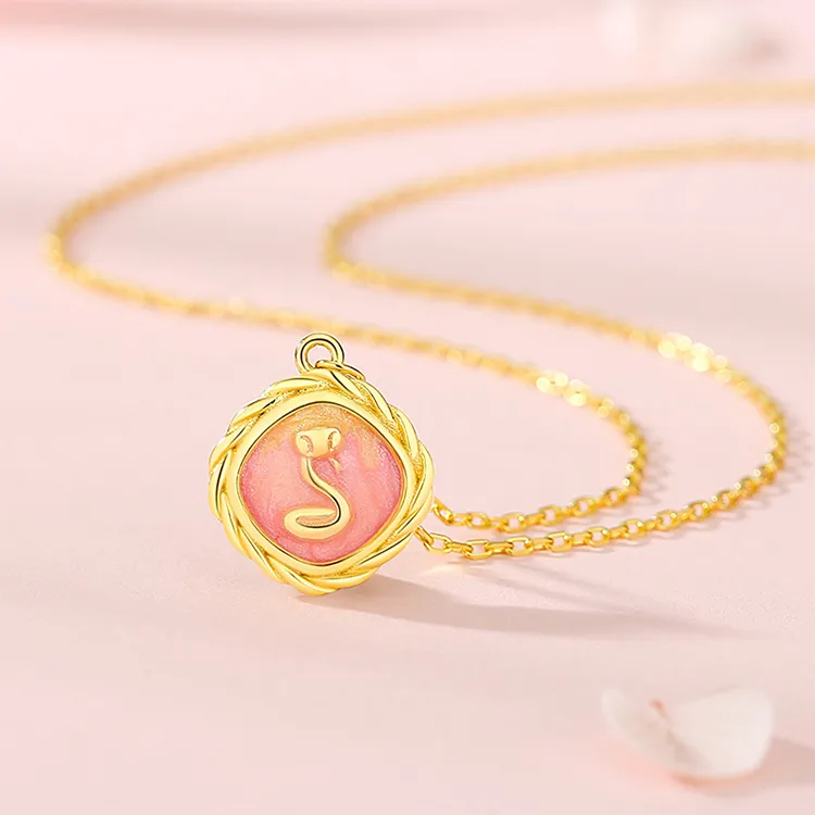 Chongqing Gold Store S925 Silver Necklaces Women's-3