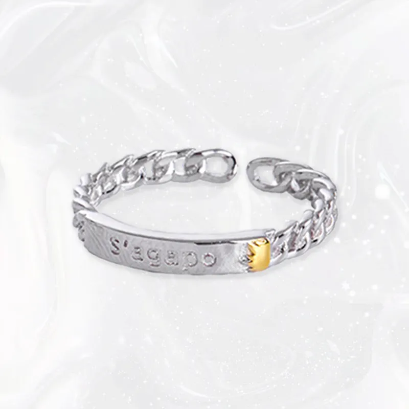 Chongqing Gold Store S925 Silver Rings Unisex-1